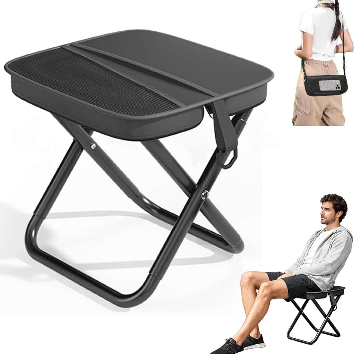 Portable Camping Seat with Storage Bag