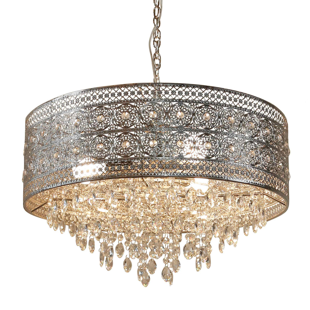 River of Goods Metal/Crystal Hanging Lamp