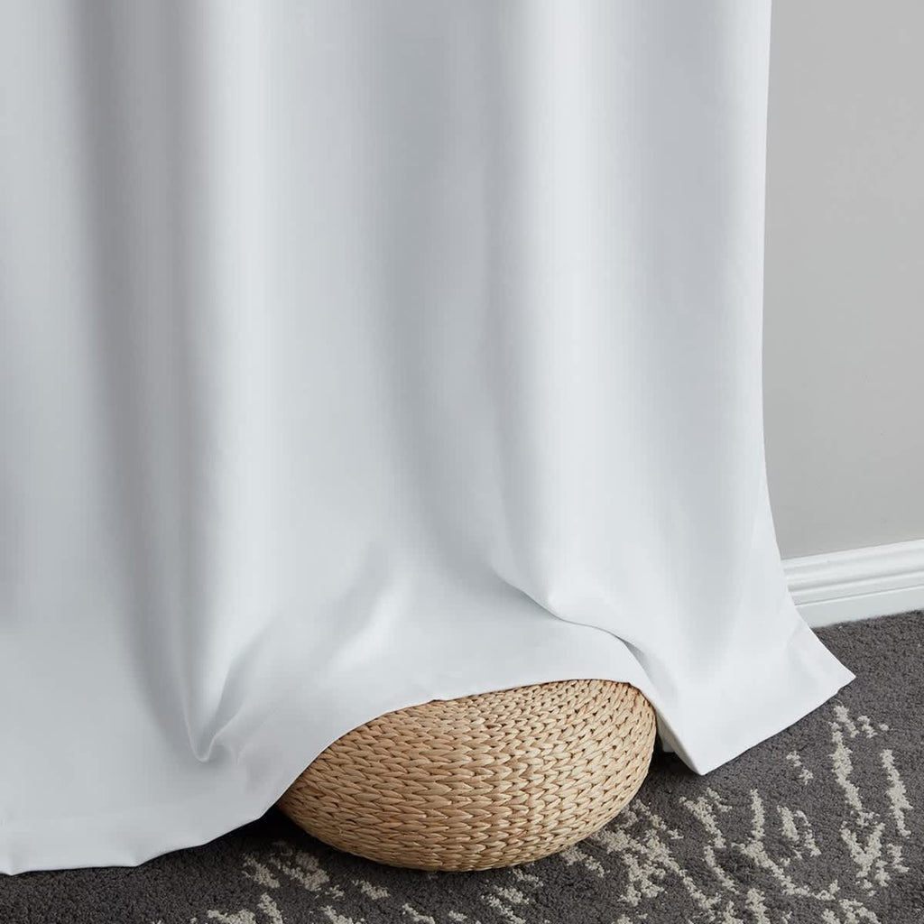 Thd Virginia 100% Blackout Grommet Total Privacy Curtain Panels - Set of 2