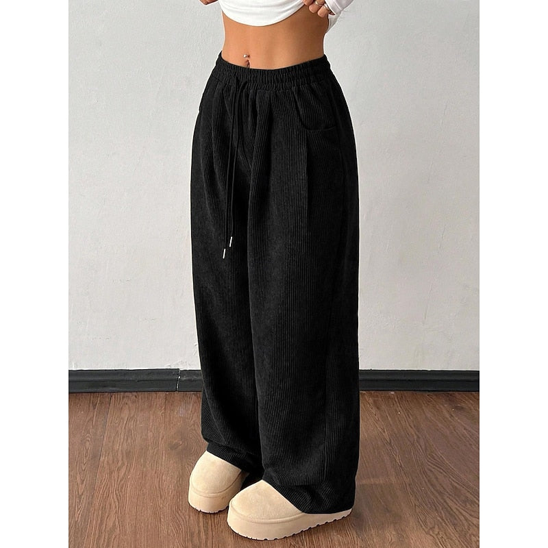 Della | Lockere Hose mit weitem Bein und hoher Taille