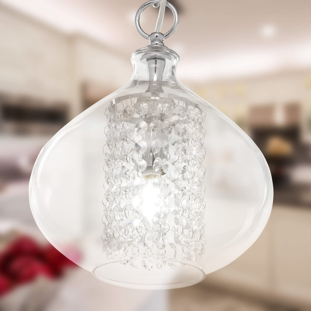 River of Goods Clear Glass Hanging Lamp