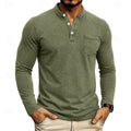 Owen | Klassisches Henley-Langarmshirt