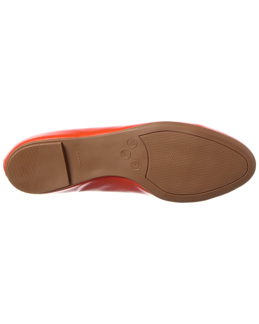 French Sole Emerald Leather Flat