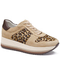 Johnston & Murphy Gracie Suede & Haircalf Sneaker