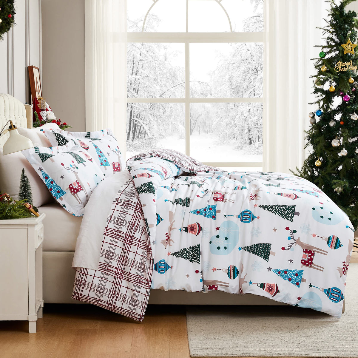 Southshore Fine Linens Winter Wonderland Oversized Duvet Cover Set