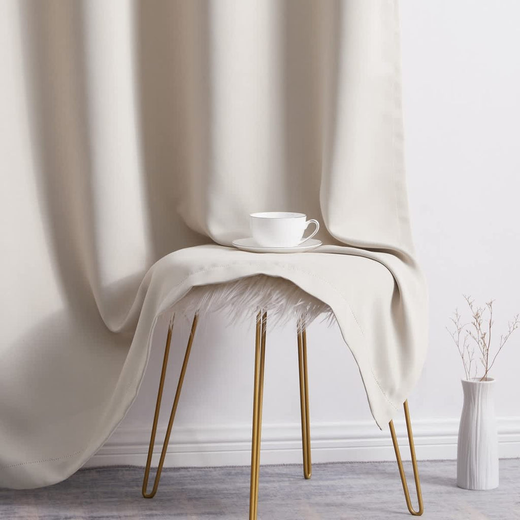 Thd Cambridge 100% Blackout Total Privacy Grommet Window Treatment Curtain Panels - Set of 2