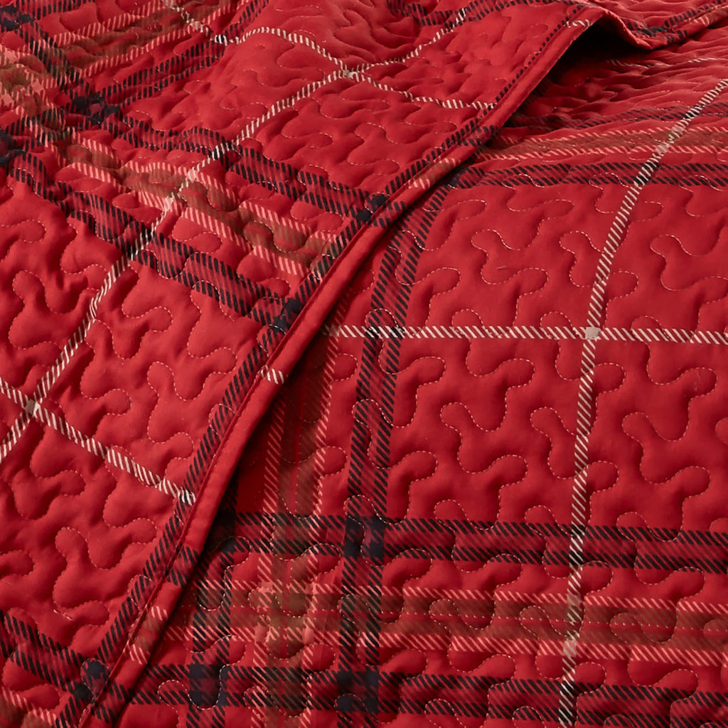 Southshore Fine Linens Vilano Plaid Quilt Set