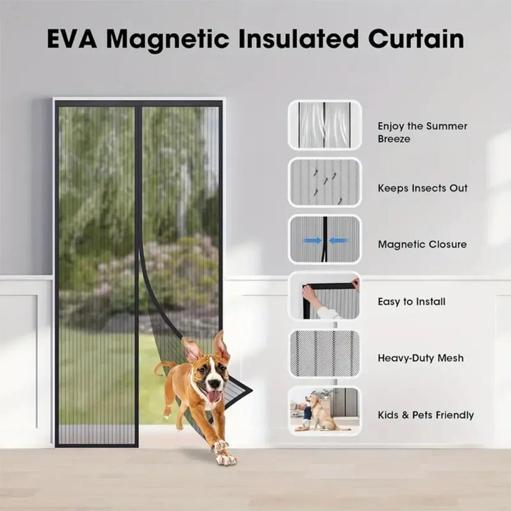 Hands-Free Magnetic Screen Door