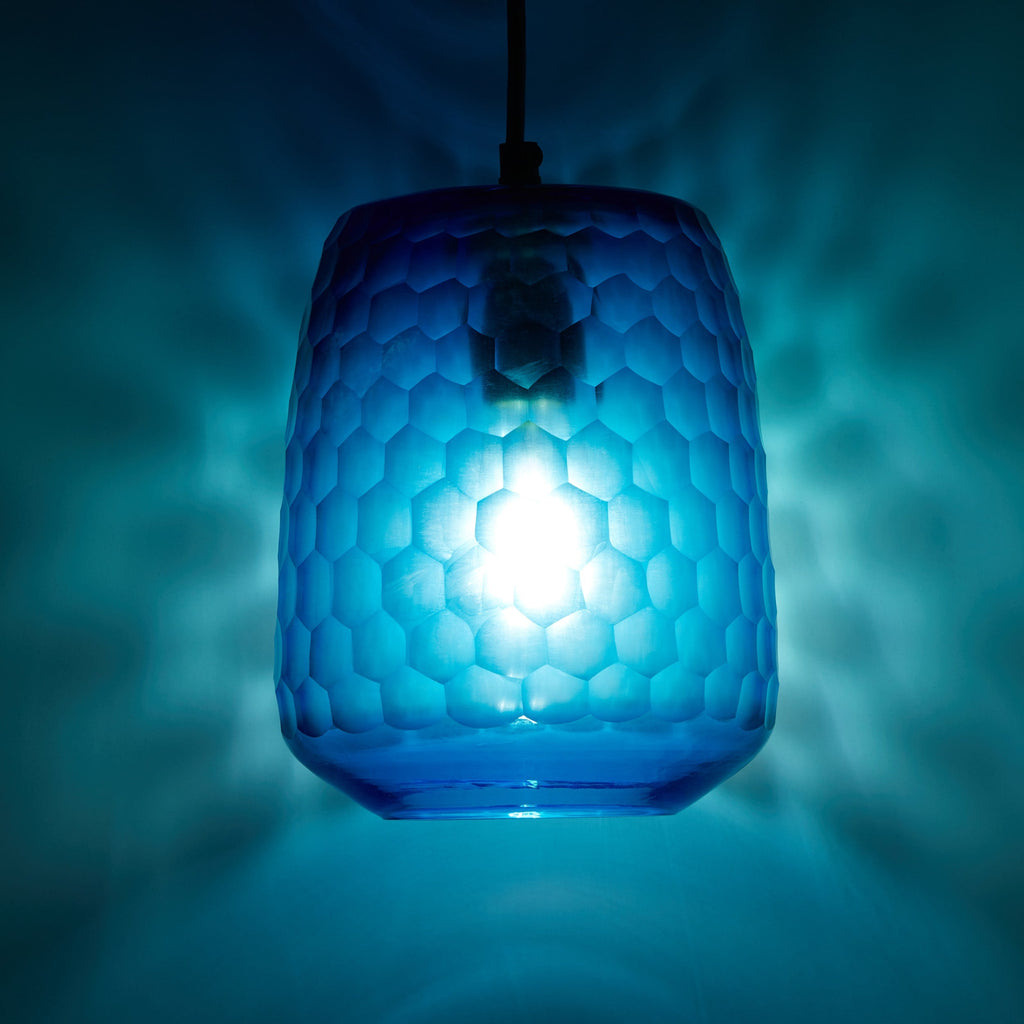 River of Goods Hanging Lamp - Blue & Black