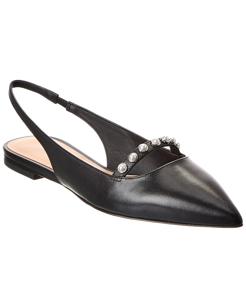 Stuart Weitzman Pearl Leather Slingback Flat