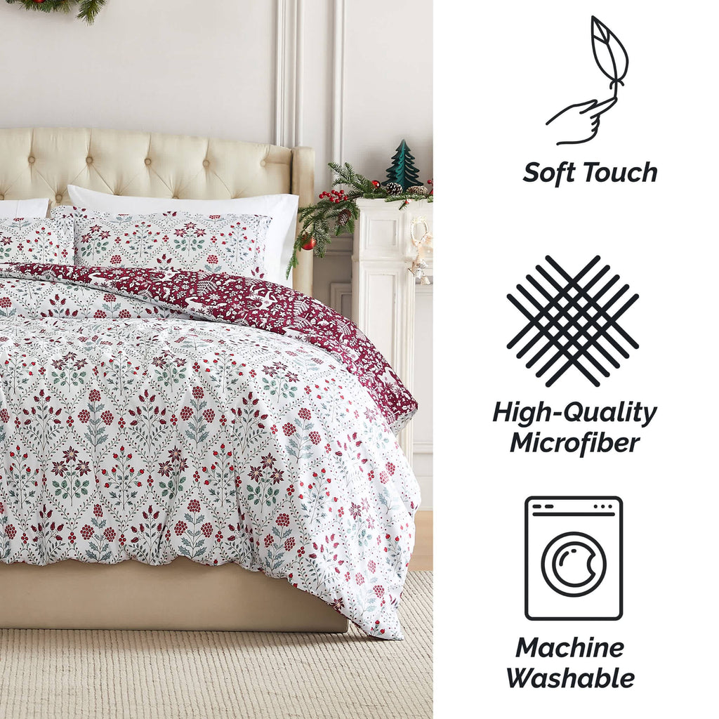 Southshore Fine Linens Holiday Harmony Oversized Comforter Set