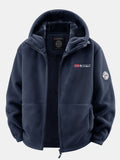 Teddy Fleece Lined Polar Fleece Hooded Coat