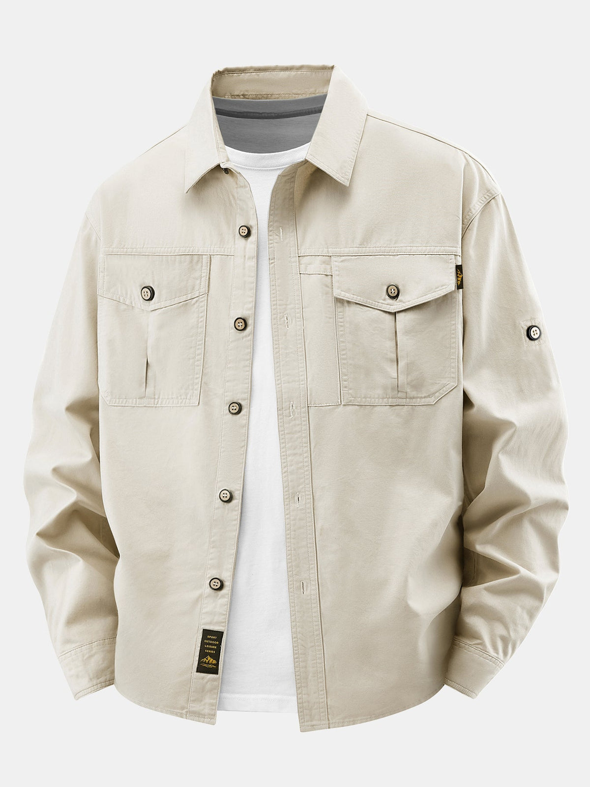 Chino Utility Pocket Overshirt