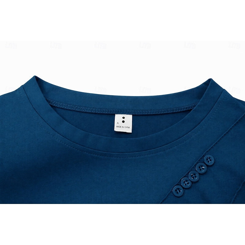 Elise | Drapierte Bluse mit Knopfdetails